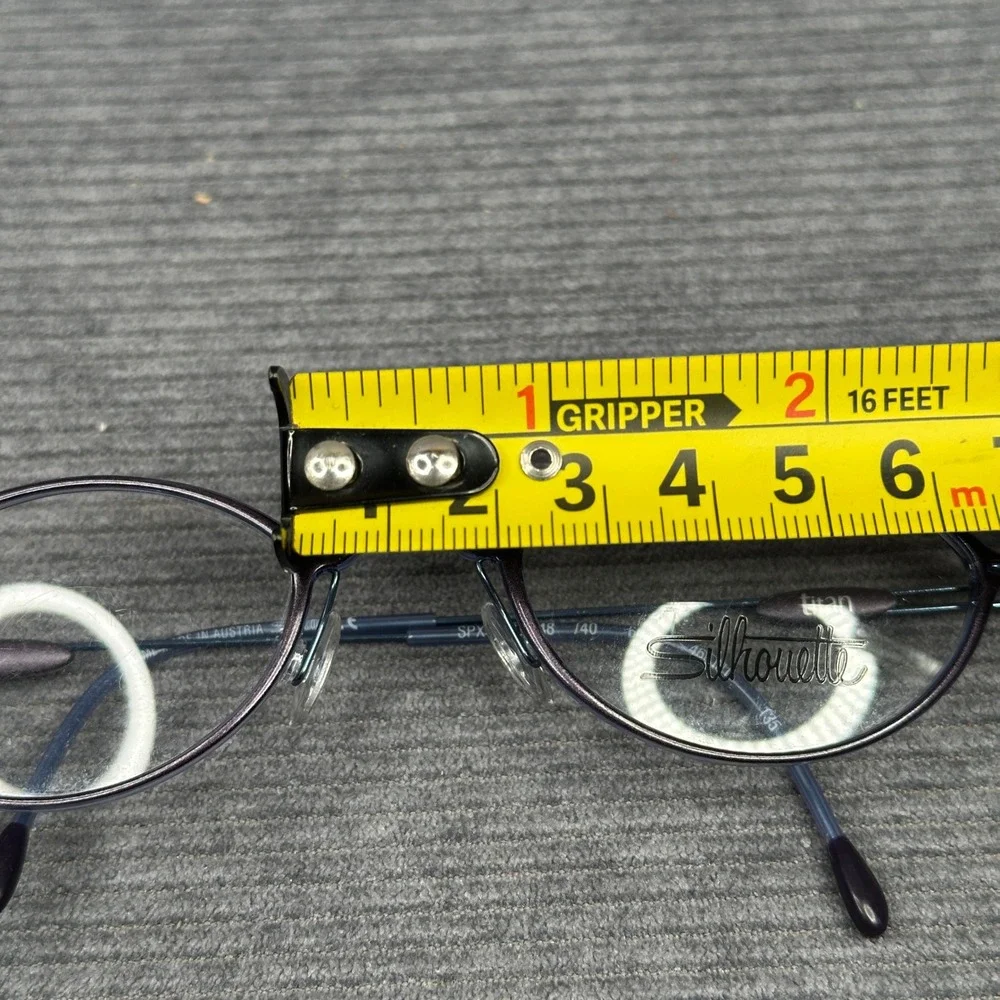 Silhouette Titan SPX Y2K Purple Blue Oval Eyeglasses Austria 48-18-140